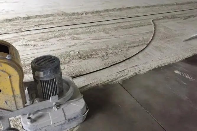 grinding concrete steps